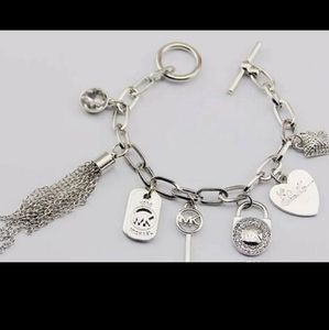 Michael Kors charm bracelet silver